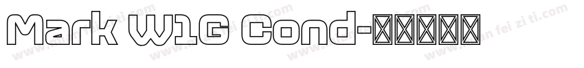 Mark W1G Cond字体转换